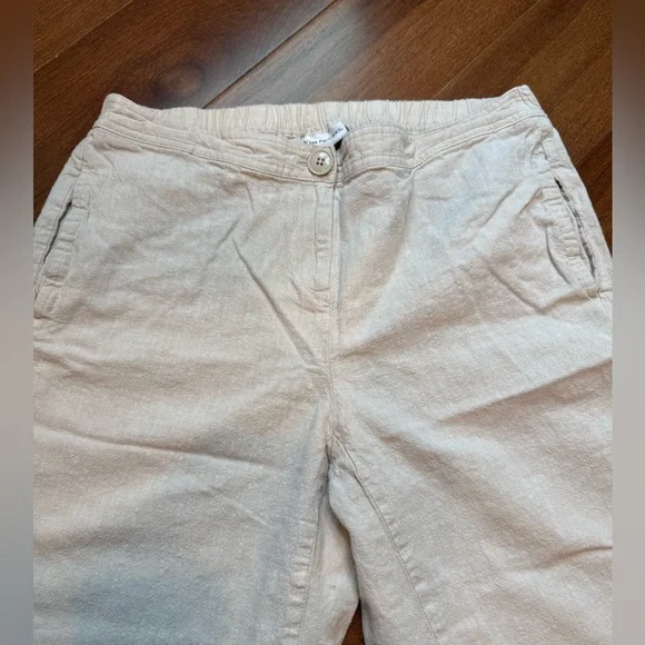 KIM ROGERS Women’s Cream Linen Pants - Picture 4 of 8